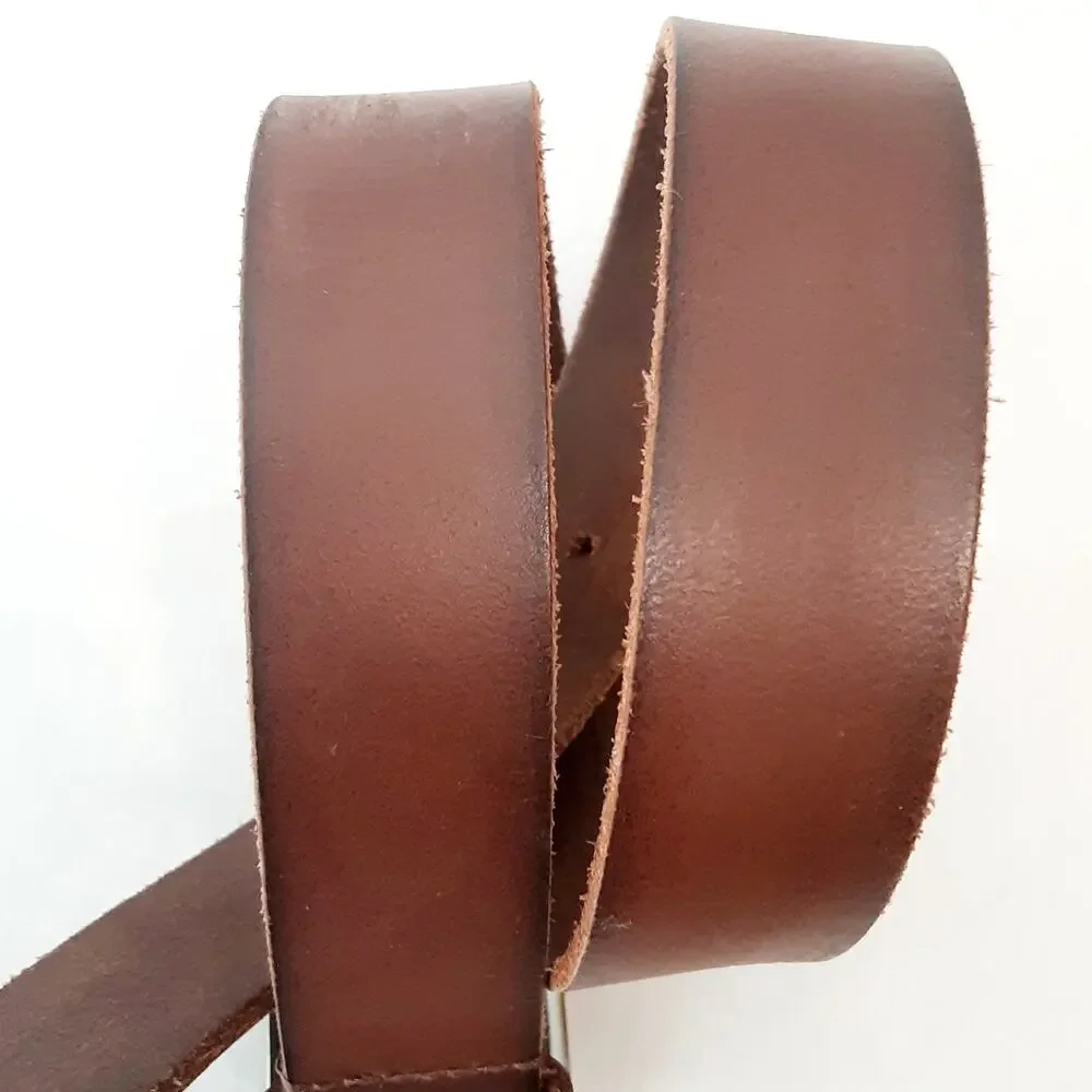 Timberland Genuine Leather Coffee Brown Belt Size 22 24 Rugged Distressed